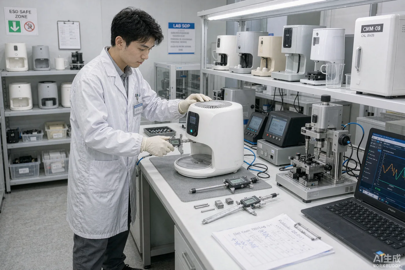 Quality control laboratory inspection of smart pet devices